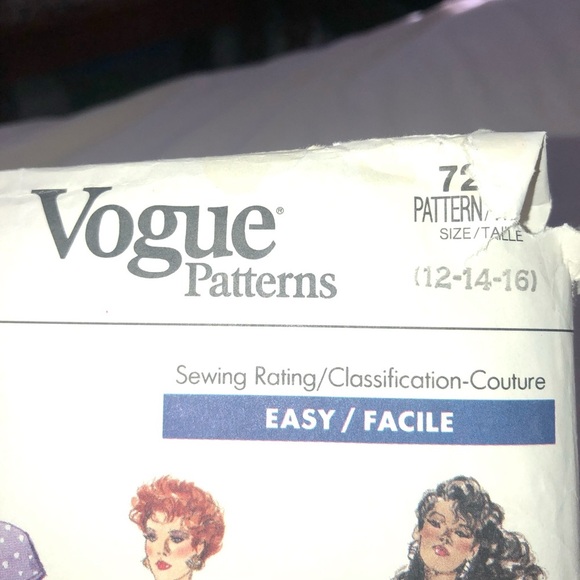 Vintage Vogue 7248 skirt and top pattern- uncut- stylish outfit by vogue - Picture 5 of 7